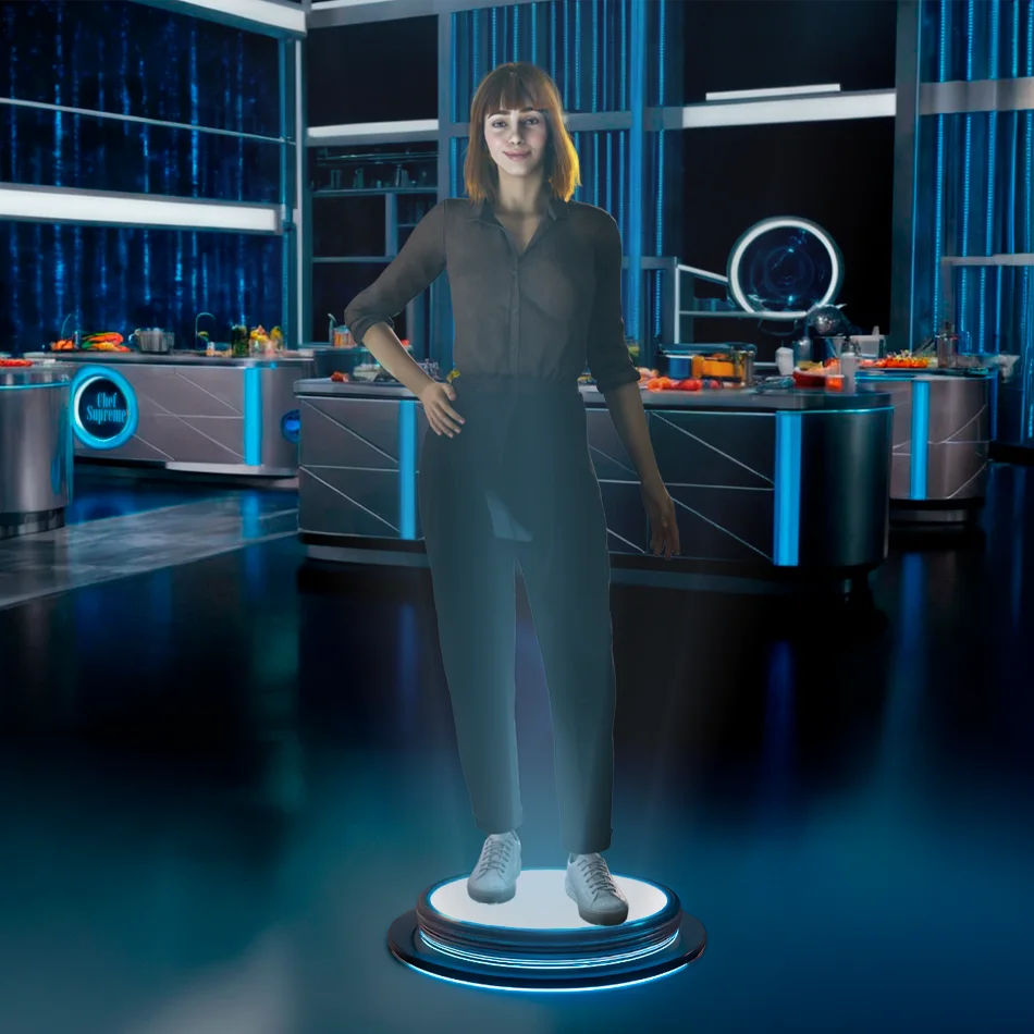 Julia, an AI-powered foodie creating experiences on Virtual Creators